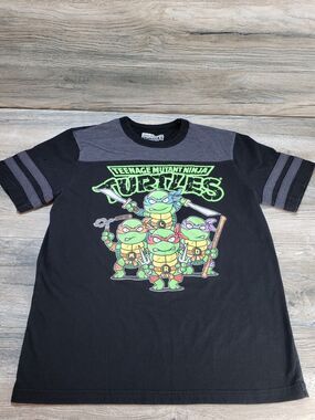 Nickelodeon TMNT Ninja Turtles Men's Medium Black Graphic T-Shirt 2016